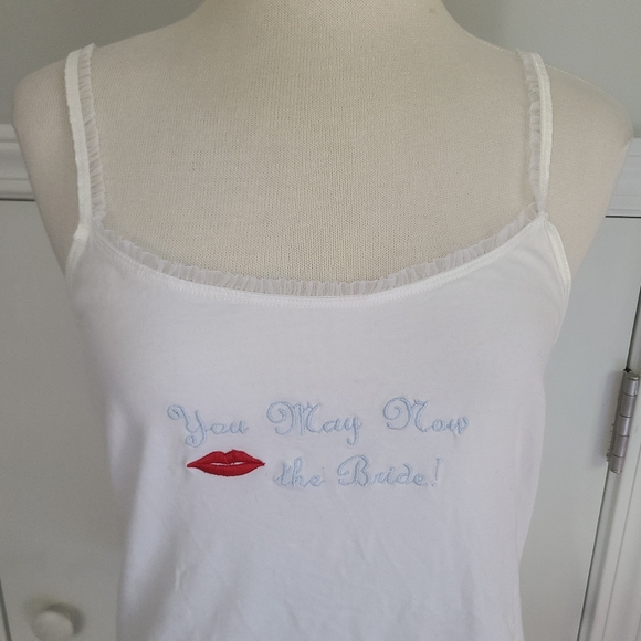 Cinema Etoile Bridal Set Cami & Boyshort Size M Medium Bride Wedding Ruffle NWT - Picture 2 of 16